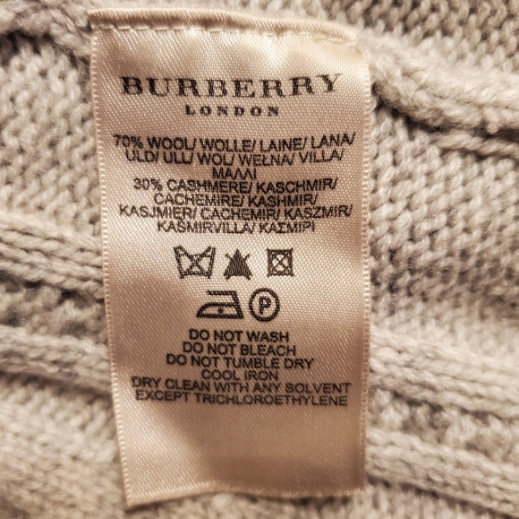 Burberry London Cable Knit Peplum Sweater - Picture 5 of 5